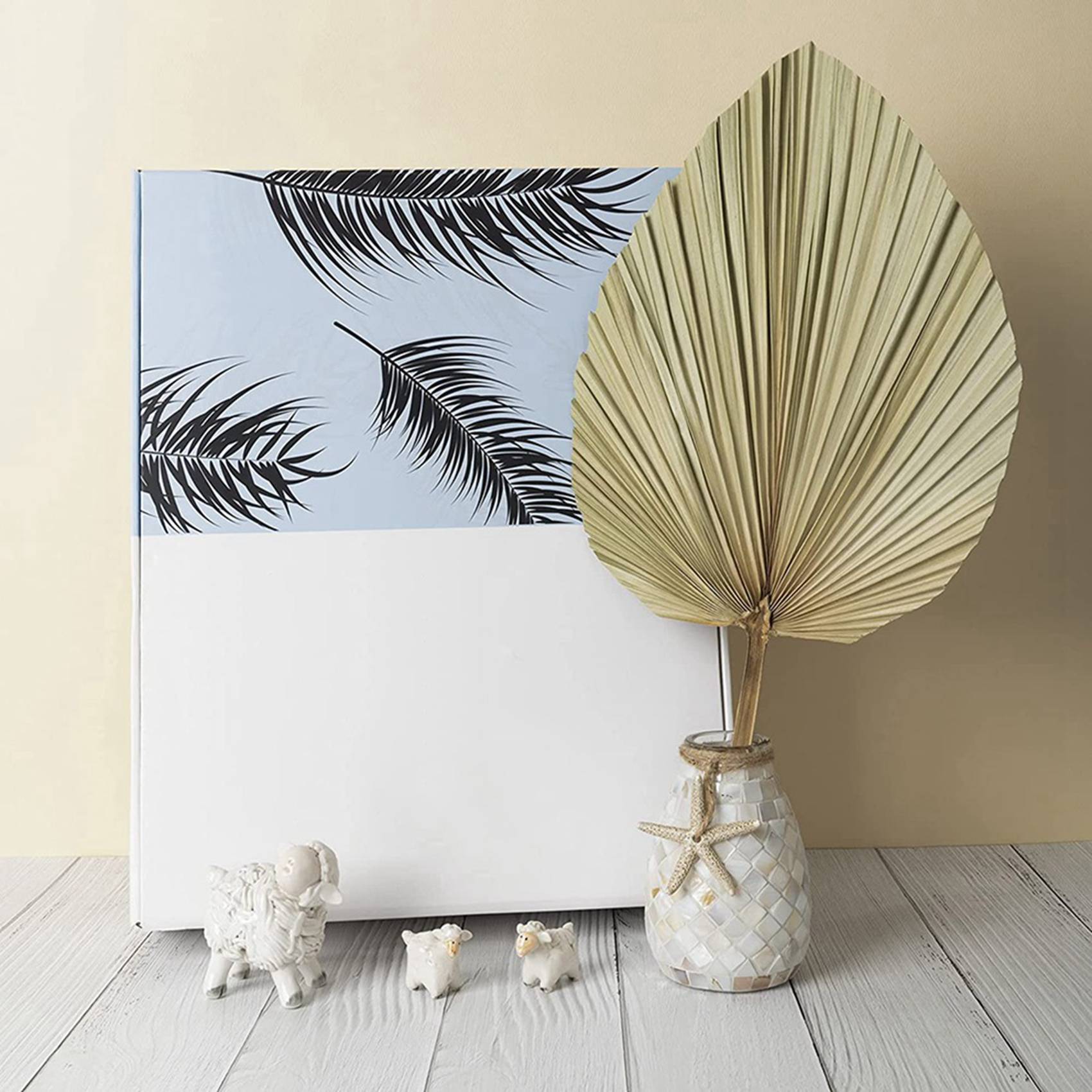 Palm Leaf Dried - أوراق نخيل مجففة لتزيين الغرف -