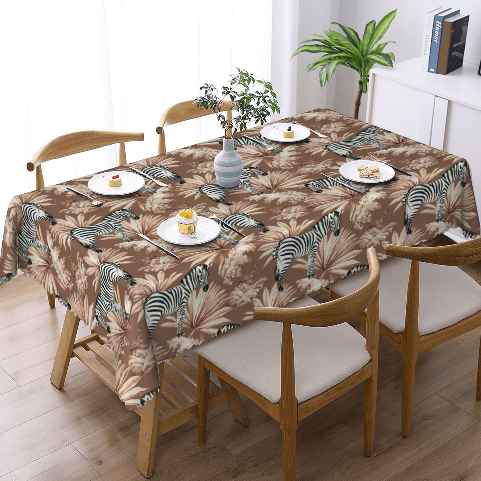 مفرش طاولة مستطيل مقاوم للماء  - مراجعة Palm Leaf Dried وسعره