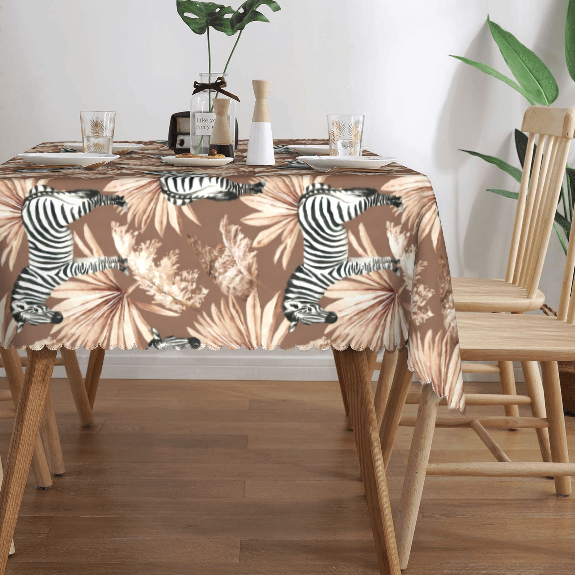 مفرش طاولة مستطيل مقاوم للماء  - مراجعة Palm Leaf Dried وسعره