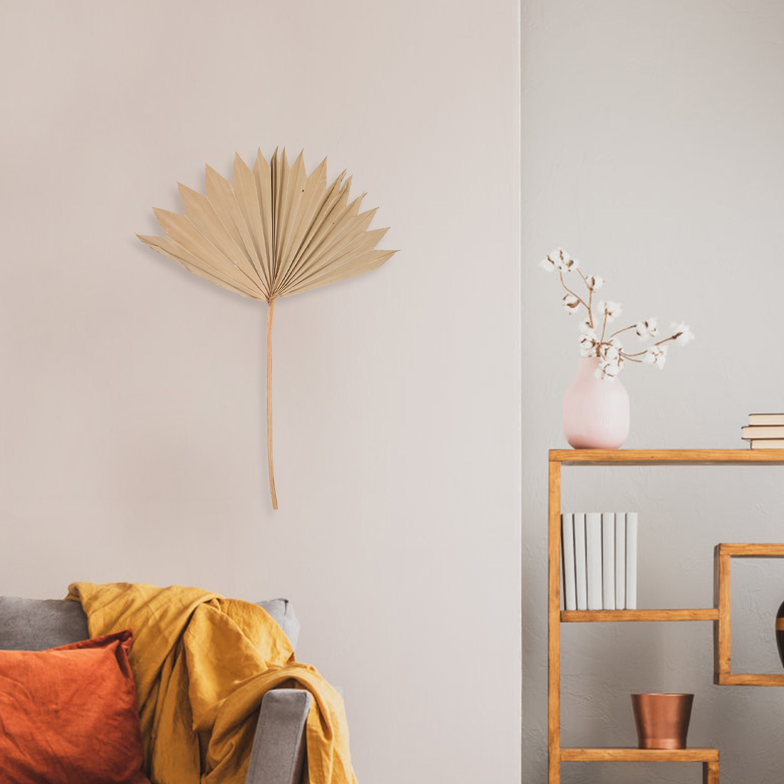 4 قطع من مراوح أوراق النخيل ال - مراجعة Palm Leaf Dried وسعره