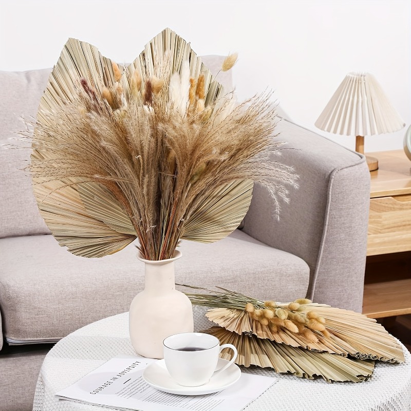 مجموعة من 105 قطعة من عشب البا - مراجعة Palm Leaf Dried وسعره
