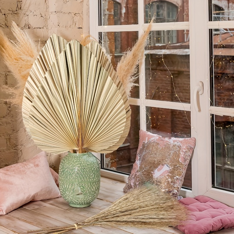 مجموعة من 105 قطعة من عشب البا - مراجعة Palm Leaf Dried وسعره